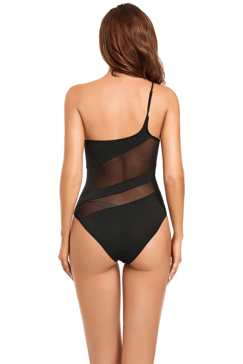 Serene | One-Shoulder Mesh Swimsuit