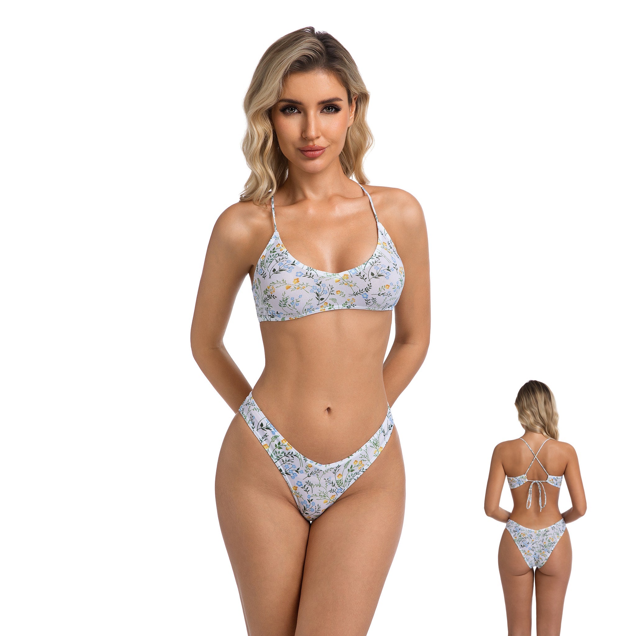 Cascade | Crossed Bralette Bikini